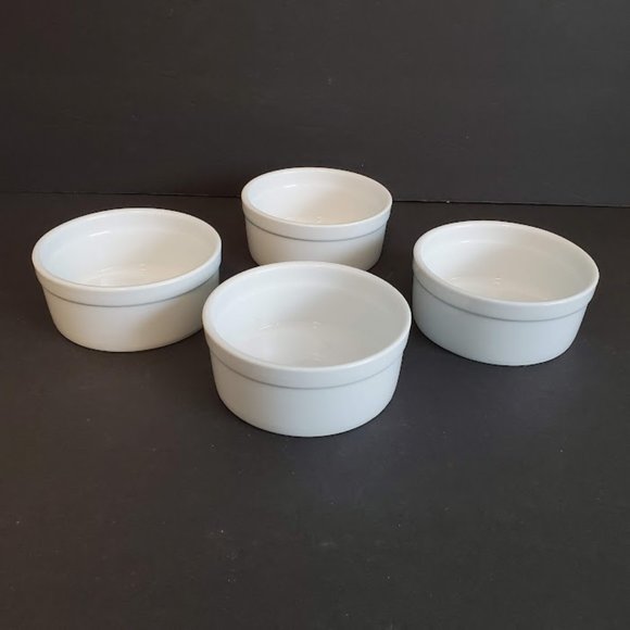 BIA Cordon Bleu Kitchen Bia Cordon Bleu White Porcelain Individual Smooth Ramekins Souffl